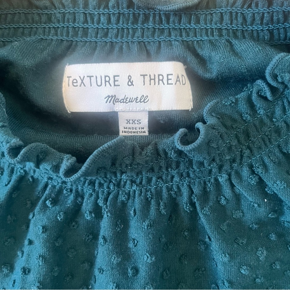Madewell Texture & Thread Clip Dot Ruffle Top - Picture 6 of 6